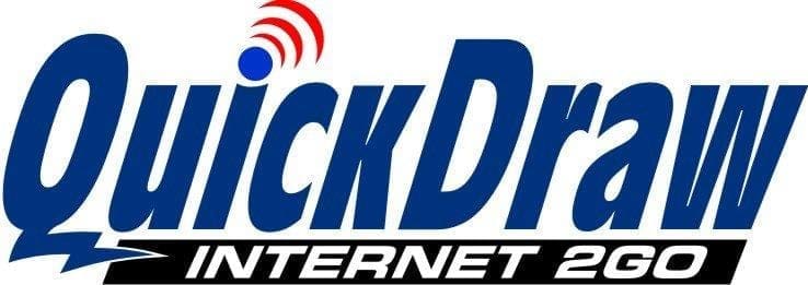 A logo for dick drive internet service.